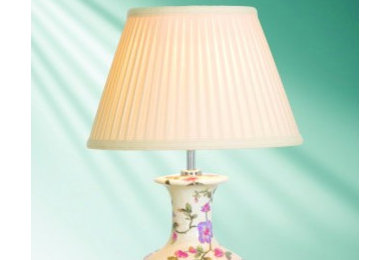 Pink Blossom table lamp c/w shade