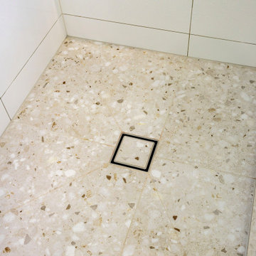 Tiled shower detail
