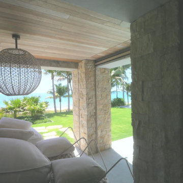 Exterior Shades on the Ocean-Facing Terrace - Oceanfront Estate, Fort Lauderdale