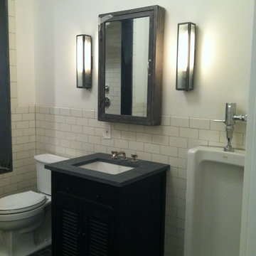 Modern exercise room and bath
