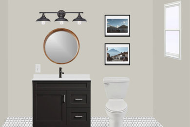 Minimalist bathroom photo in Columbus