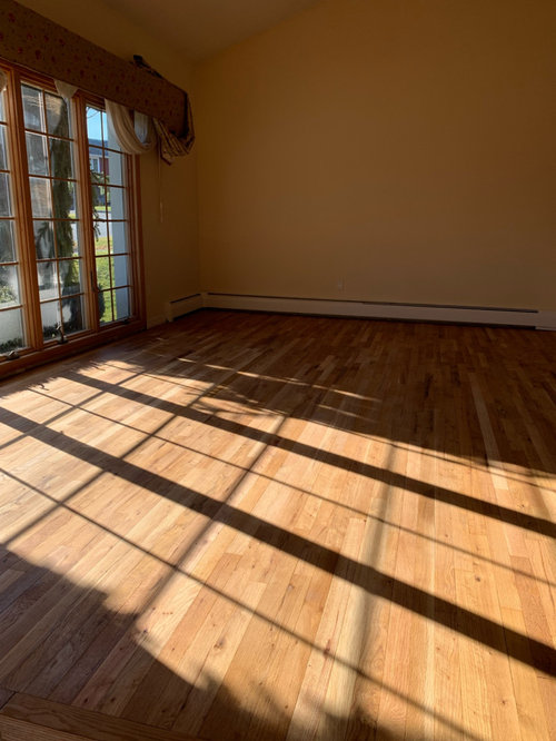 Tone down orange floors help