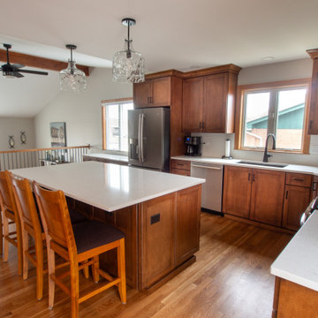 Warm Open Kitchen Remodel