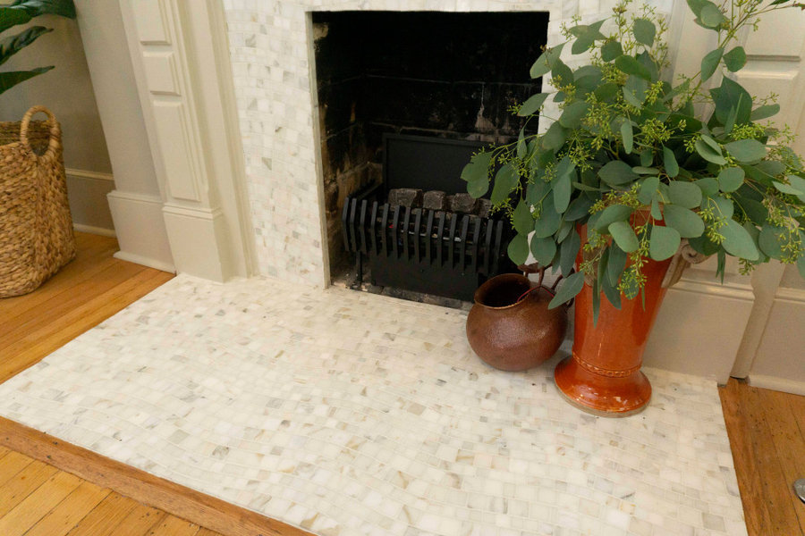 See the beautiful wave of the tile