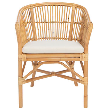 Olivia Accent Chair - Natural, White