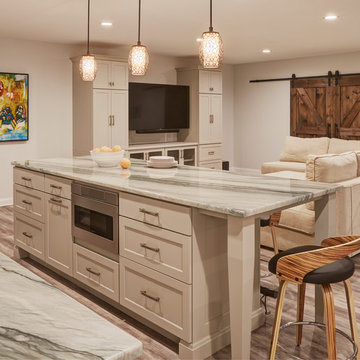 Beautiiful Basement Transformation - New Kitchen, Bar, and BathroomBeautiful Bas