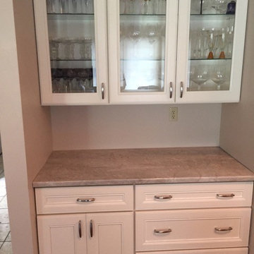 Madre Perola Quartzite Bar Top After