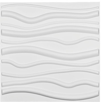 19 5/8"W x 19 5/8"H Jackson EnduraWall Decorative 3D Wall Panel, White