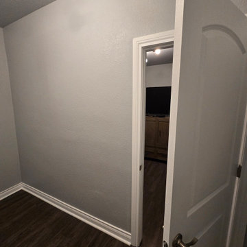 Closet Addition in Basement Bedroom