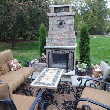 DIY Outdoor Fireplace