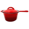 Le Chef 13-Piece All Enameled Cast Iron Cherry Cookware Set