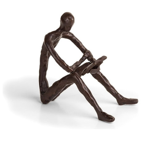 Danya B Leisure Reading Bronze Sculpture