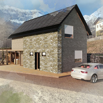 Visualization of Summer house in Pradebon, Italy