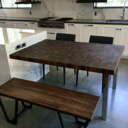 Farmingdale, NY - Transitional - Walnut Butcher Block Countertop - Kitchen Countertops