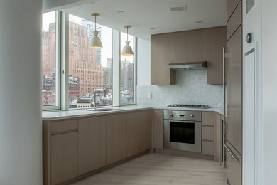 Kitchen - contemporary kitchen idea in New York