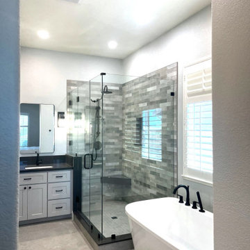 Mark and Cindy Lopez Master Bath Before and After