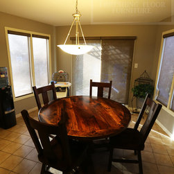 Round Reclaimed Wood Tables - Dining Tables