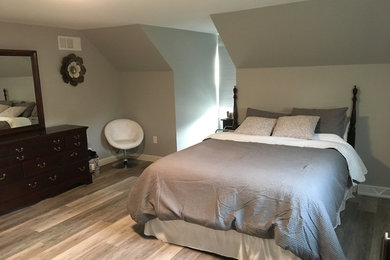 Example of an eclectic bedroom design in Other