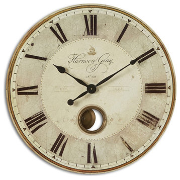 Uttermost Harrison Gray 30" Clock, 6033