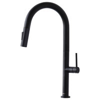 STYLISH Kitchen Sink Faucet Single Handle Pull Down Dual Mode Stainless Steel
