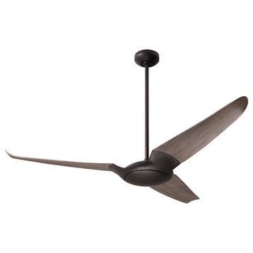 IC/Air 3 Blade Fan, Dark Bronze, 56" Graywash Bladess