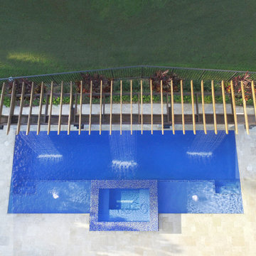 Custom Pool & Spa with Pergola in Boca Raton, Florida