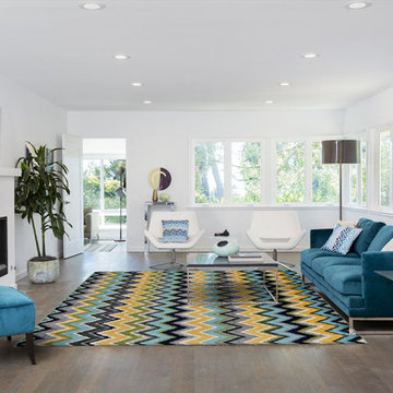 Aileen Area Rug in Cream & Aqua