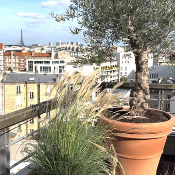 Une terrasse d'entreprise à Boulogne Billancourt