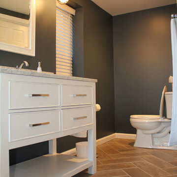 Classic Transitional Guest Bathroom Renovation