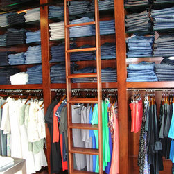 Rolling Library Ladder - Closet Organizers
