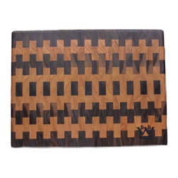 Brushbacks Woodshop - Patterned End Grain Cutting Board - Cutting Boards