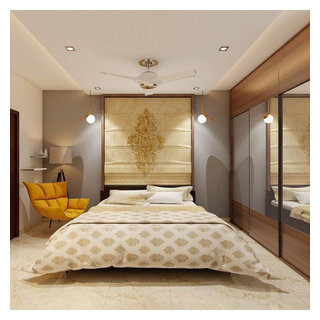 Aparna Serene Park - Contemporary - Bedroom - Hyderabad - by Antara