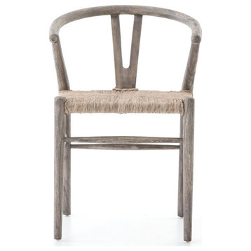 Thompson Dining Chair, Weathered Gray Teak, Set of 2