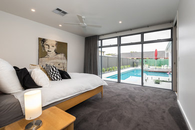 Inspiration for a contemporary bedroom in Adelaide.