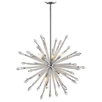 Soleia Collection 10 Light Chandelier in Chrome  Finish