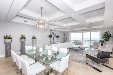 Inspiration for a contemporary dining room remodel in Tampa