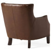 Tiller Top Grain Vintage Design Brown Leather Club Chair