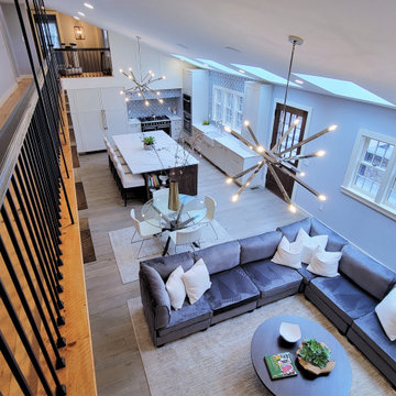 Family Room / Kitchen view from 2nd floor catwalk