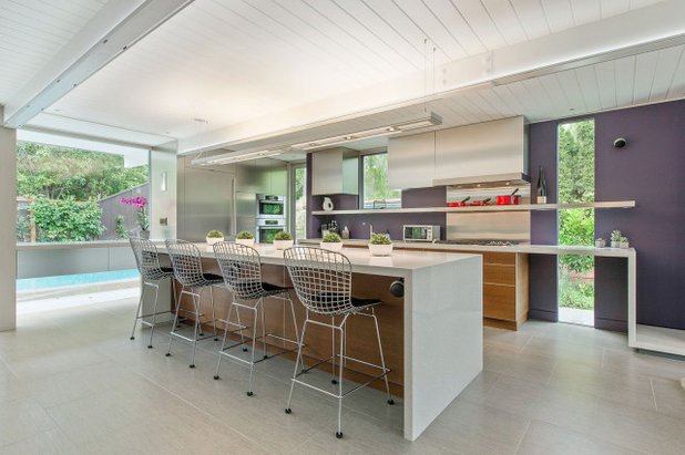 Midcentury Kitchen by Hansell Design