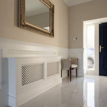 Elegant House Hall Featuring Bondi White Marble Tiles