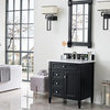Brittany 30" Single Vanity Black Onyx, Cabinet Only (Top Not Included)