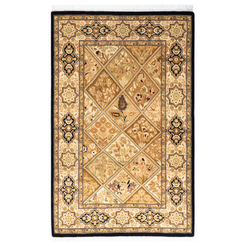 Mogul, One-of-a-Kind Hand-Knotted Area Rug Brown, 2' 8" x 4' 2"