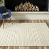 Momeni Andes Wool and Viscose Hand Woven Ivory Area Rug, 2'x3'