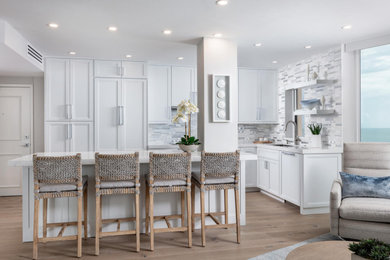 Inspiration for a coastal home design remodel in Miami