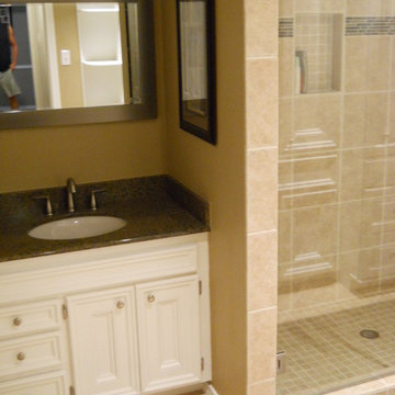 shower and vanity after remodel