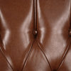 Xanthe Tufted Bonded Leather Recliner, Set of 2, Cognac Brown/Dark Brown