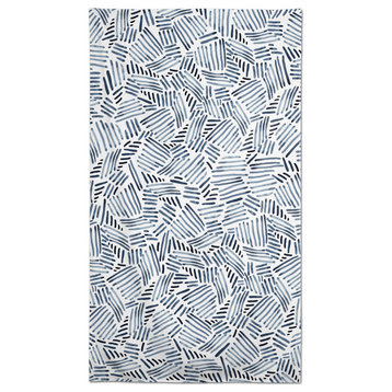 Watercolor Navy Pattern 58x102 Tablecloth