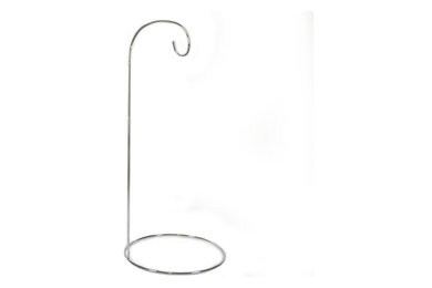 12" Chrome Finish Wire Christmas Ornament Stand