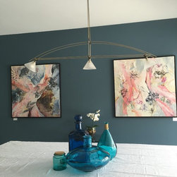 Contemporary artwork in the spacious basement - Wall Decor