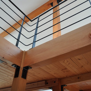 Tennessee House railings hand crafted on site by Parson Architecture.